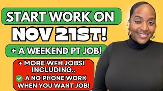 🙌🏾 START ON 1121  A NO PHONE PART TIME JOB  A WEEKEND WORK FROM HOME JOB 2024 [upl. by Ornie]