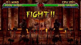 Noob Saibot Mirror Match in MKII Remix mortalkombat [upl. by Ayotahs]