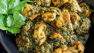 Palak Chicken Healthy Chicken Palak चिकन पालक साग [upl. by Amero]