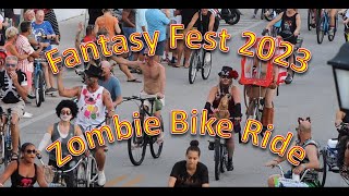 Fantasy Fest 2023 Zombie Bike Ride [upl. by Yezdnil]