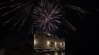 New Year fireworks in Dubrovnik part II 🎆 [upl. by Hovey658]