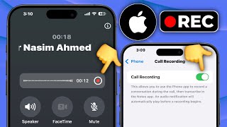 Comment utiliser lenregistrement des appels sur iPhone iOS 18 sur iPhone 13 14 15 16 Plus [upl. by Udale]