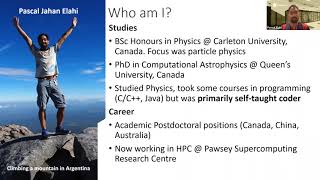 Careers in HPC Applications Specialist Pascal Elahi Pawsey Supercomputer Centre Australia [upl. by Llevert736]