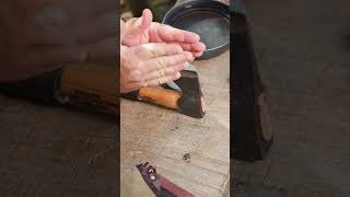 BASIC Axe Sharpening 🪓 survival camping bushcraft [upl. by Kimmel]