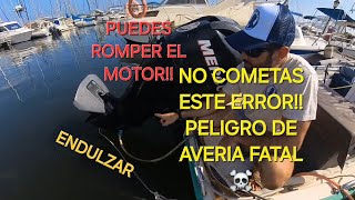 COMO ENDULZAR MOTOR 4 TIEMPOS FUERABORDA con el barco en el amarre en puerto sin averiar el motor [upl. by Ydnagrub243]