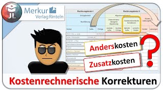 Kostenrechnerische Korrekturen Ergebnistabelle Anderskosten Zusatzkosten [upl. by Lombardy]