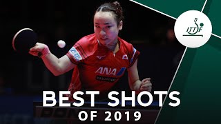 Best Table Tennis Shots of 2019 [upl. by Eidde218]