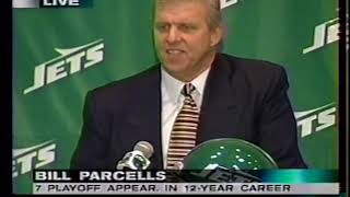 NY Jets Press Conference Announcing Bill Parcells As Head Coach 1997 [upl. by Nolrah]