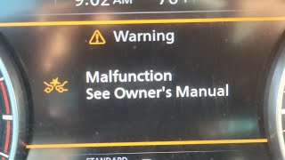 Warning Symbol Malfunction See Owners Manual Driver Assist Issue [upl. by Brainard]