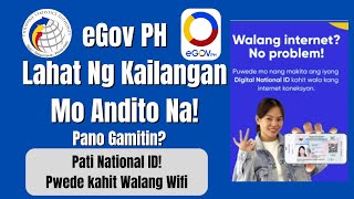 eGovPh Lahat Andito Na Pati Digital ID  Paano Gamitin [upl. by Ettevahs551]