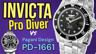 Invicta Pro Diver Review PLUS Comparison with PD1661 [upl. by Tsepmet]