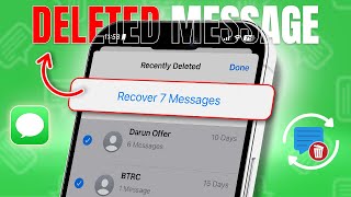 How to Recover Deleted Messages on iPhone  Restore Deleted Texts Easily [upl. by Kcirdec]