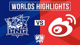 LNG vs WBG Highlights ALL GAMES  Worlds 2024 Quarterfinals  LNG Esports vs Weibo Gaming [upl. by Sink]