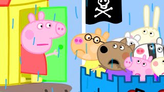 Peppa Pigs New Tree House  Family Kids Cartoon [upl. by Elleunamme]