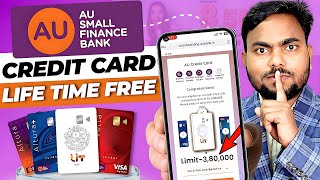 Au bank credit card Apply 2024  Lifetime free credit card  au small finance bank credit card [upl. by Aztinaj504]