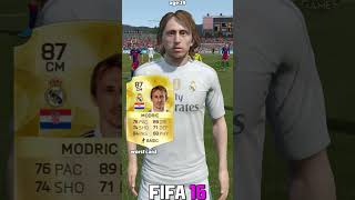 LUKA MODRIC best vs worst card in EVERY FIFA 1023⚽shorts fifa eafc24 fifa23 modric [upl. by Eyahsal]