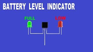 How To Make A Battery Level IndicatorBattery FullBattery Low IndicatorHindi [upl. by Alet868]