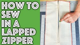 How to Sew a Lapped Zipper into Anything  Sew Anastasia [upl. by Kittie87]