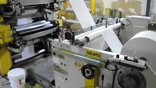 Holweg Rs26 Paper bag making machine [upl. by Ocimad]