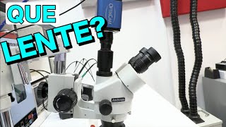 Que LENTE utilizamos en el Microscopio AMSCOPE para la MicroSoldadura [upl. by Alithea]