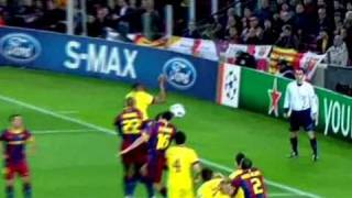 Arsenal vs Barcelona  08032011  11  Own Goal  Busquets [upl. by Eniahs]