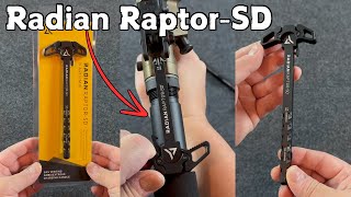 Quick and Easy ARARpistol upgrade  Radian Raptor SD Charging Handle [upl. by Ailecnarf214]