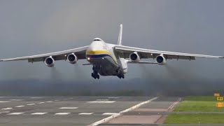 ANTONOV 124 Take Off at 1h8m from East Midlands Airport [upl. by Delwin479]