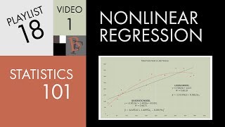 Statistics 101 Nonlinear Regression The Very Basics [upl. by Suolevram450]