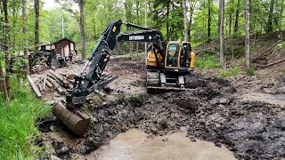 Digging a small pond [upl. by Wehrle]