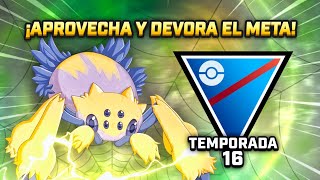 ¡GALVANTULA REGRESA COMIENDO MUCHO en LIGA SUPER 1500 PC  PVP GBL POKEMON GO [upl. by Refinney]