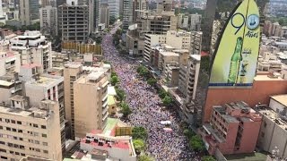 Venezuela vaste marche dopposants contre Maduro [upl. by Elatsyrc]