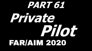 FAR AIM Part 61113 for Private Pilots [upl. by Ycnaf]