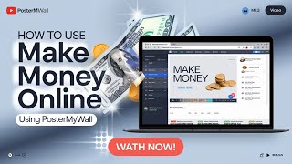 How To Use PosterMyWall To Make Money Online [upl. by Keheley24]