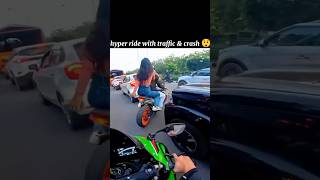 Hyper rider jordar stunt 🫶 rider sorts motovlog vrialshort [upl. by Obelia]