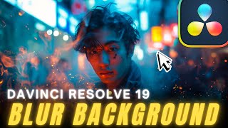 How to BLUR the BACKGROUND in Davinci Resolve 19 Studio  Defocus Background Tutorial [upl. by Tenneb]