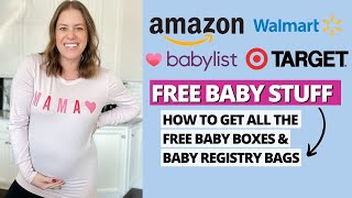 How To Get ALL the FREE Baby Boxes 2024  Baby Registry Welcome Box  Free Baby Stuff [upl. by Annohsak4]