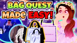 Vionciis BAG QUEST Made EASYTIPS amp Possible LOCATIONS😊Royale High 2022 New Years Quest Tutorial [upl. by Imij791]