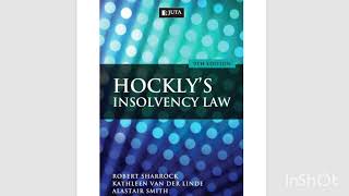 MRL3701 HOCKLYS INSOLVENCY LAW CHAPTER 2  UNISA 3RD YEAR LLB LAW [upl. by Sadella840]