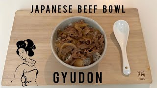 How to make Gyudon  Japanese beef bowl [upl. by Seel]