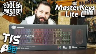 Cooler Master MasterKeys Lite L Combo RGB  Unboxing amp Review Greek [upl. by Zosima665]