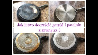 Łatwy i SKUTECZNY sposób na czyste garnki i patelnie z zewnątrz 🥘🍳Uporządkowana [upl. by Salena]