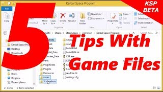 Kerbal Space Program 5 Tips With Game Files [upl. by Lati]