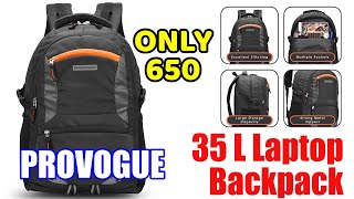 PROVOGUE 35 L Laptop Backpack Spacy unisex backpack with rain cover [upl. by Hoffert]