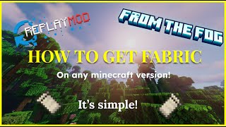 How to get Fabric mod Loader and some mods [upl. by Nyleaj785]