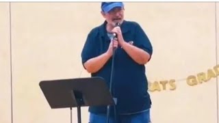 video to Richard Goodall Indiana School janitor Sings Journey singing dont stop [upl. by Candi]