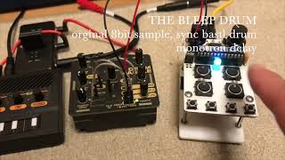 minimal jam the bleep drum sync bastl drum [upl. by Eniretac]