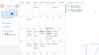 Office 365 Calendar  Views [upl. by Abekam]