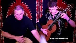 Sam and Brian Rodwell play Benga Beat  Gary Ryan Classical Guitar and Djembe [upl. by Anaerb]