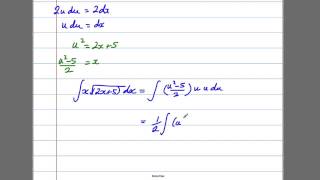 Integration 7  By Substitution C4 Maths ALevel [upl. by Magen]