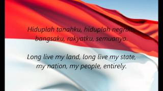 Indonesian National Anthem  quotIndonesia Rayaquot IDEN [upl. by Manya]